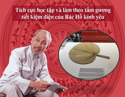 no hu
 thực hành tiết kiệm điện theo tấm gương Hồ Chí Minh